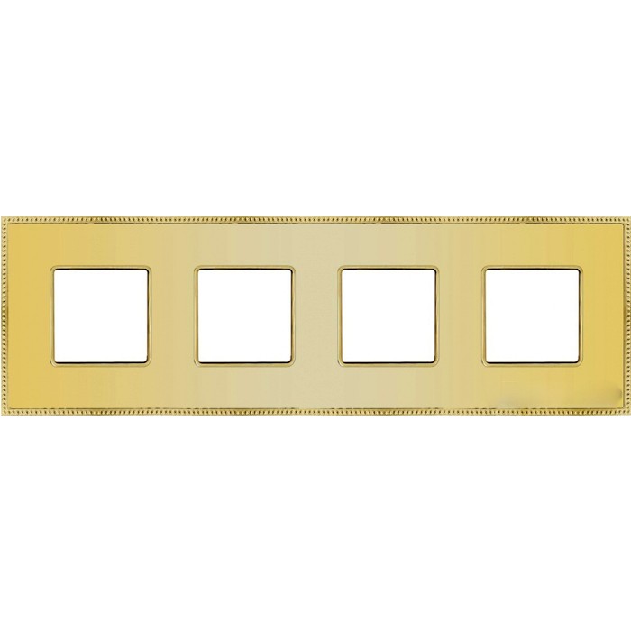 Рамка 4 поста FEDE BELLE EPOQUE, bright gold, FD01404OB