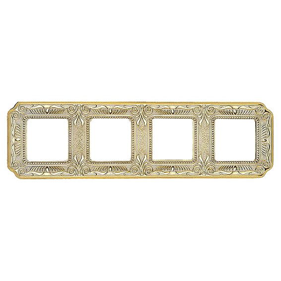 Рамка 4 поста FEDE FIRENZE, gold white patina, FD01364OP