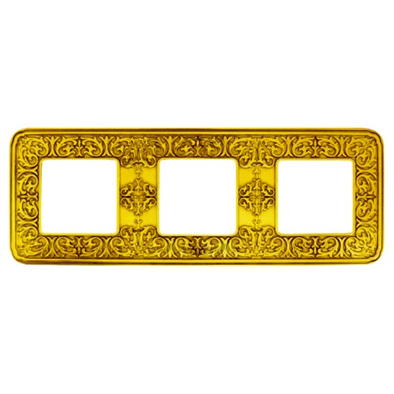Рамка 3 поста FEDE EMPORIO, bright gold, FD01373OB