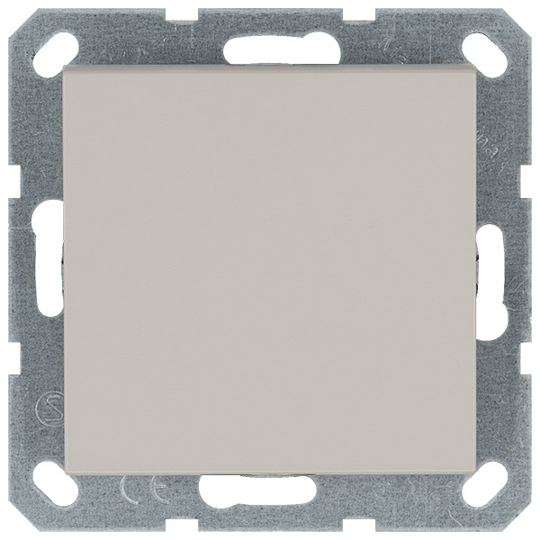 Jasmart Звонковый механизм 10A 250V~ с накладкой, цвет Тауп