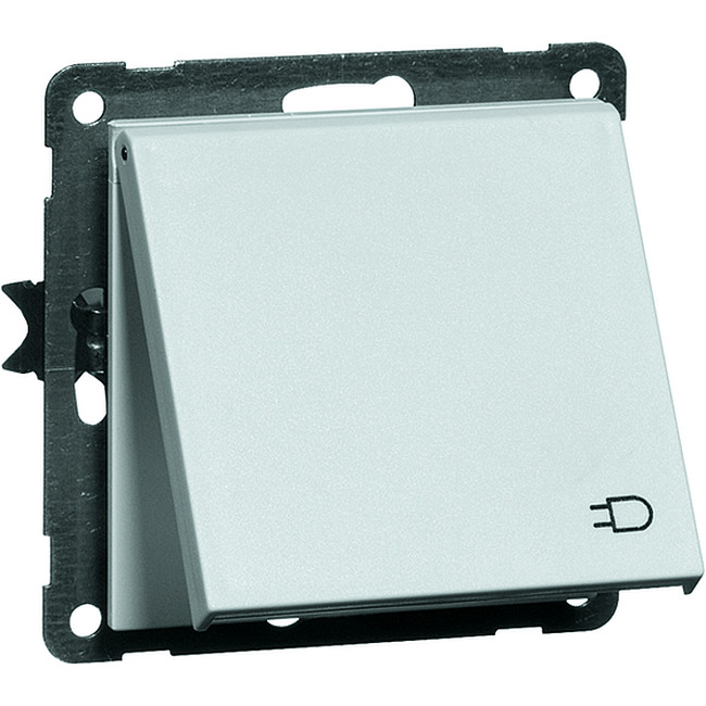 Розетка PEHA by Honeywell AURA, скрытый монтаж, с заземлением, , антрацит, 127711
